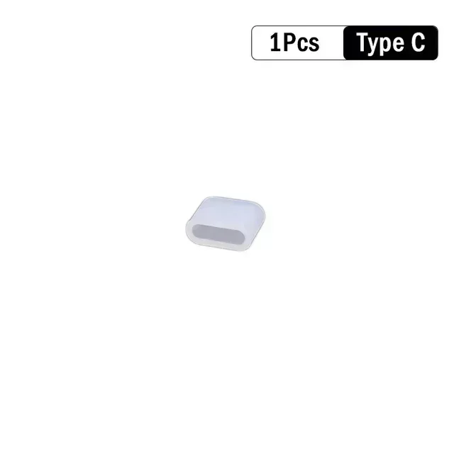 Cubierta protectora de puerto de carga de Cable de datos de silicona, tapa antipolvo para IOS tipo C, Protector de cubierta Micro USB para línea de datos: Oro