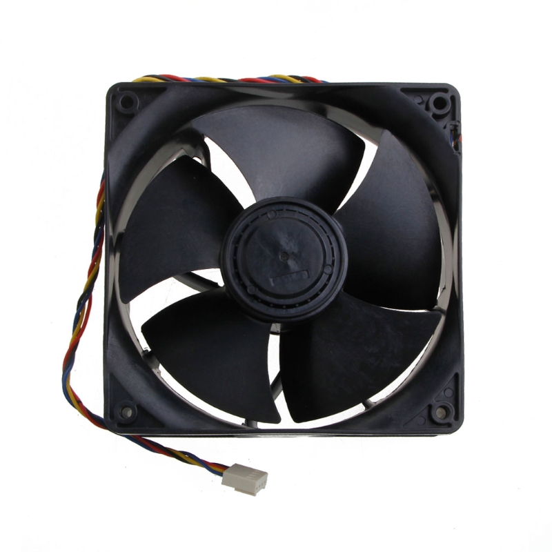PWM 12CM Cooling Fan W12E12BS11B5-07 DC 12V Brushless 4P Cpu Dual Ball Bearing