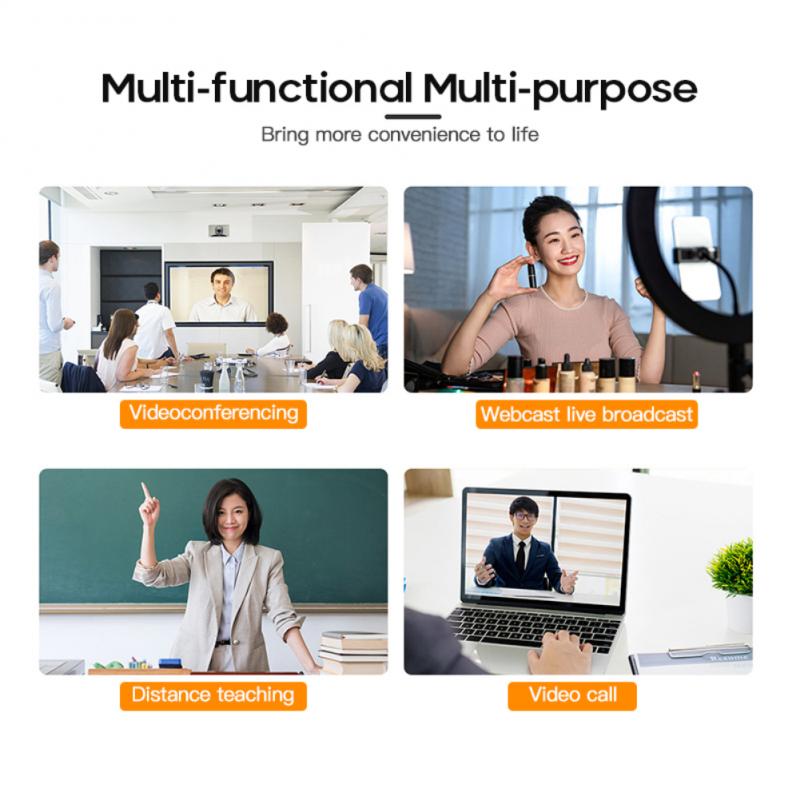 USB escritorio cámaras Web HD computadora cámara Web construido en el micrófono para ordenador PC y portátil de grabación de vídeo a trabajar