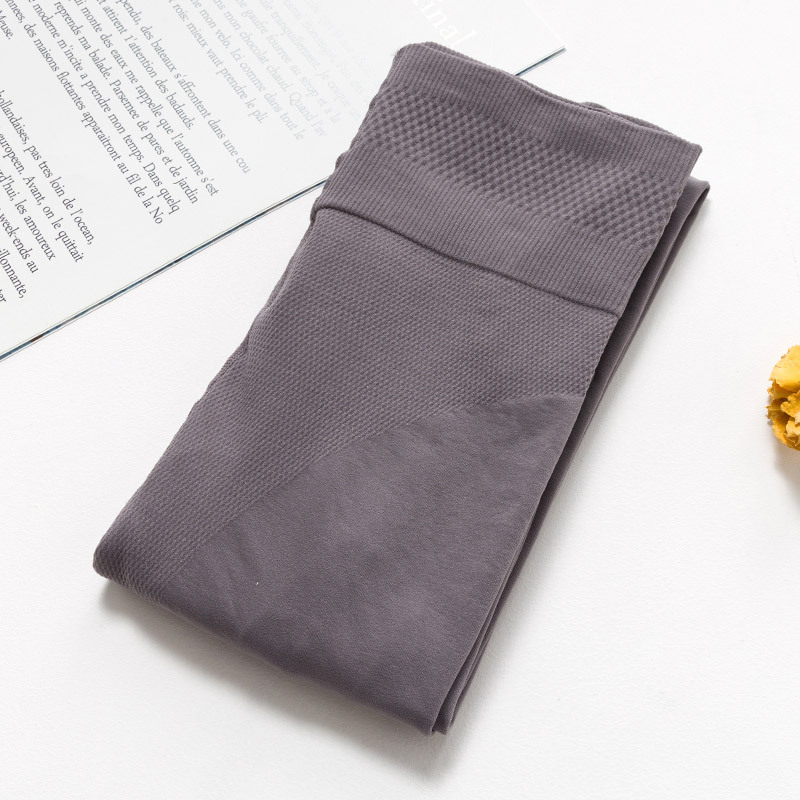 Herfst Vrouwen Big Size Panty Skin Zwart Grijs Kleur Kousen Meisjes Sexy Slanke Hoge Wasit Volledige Voet Panty Fit 45-75kgs: Dark Gray