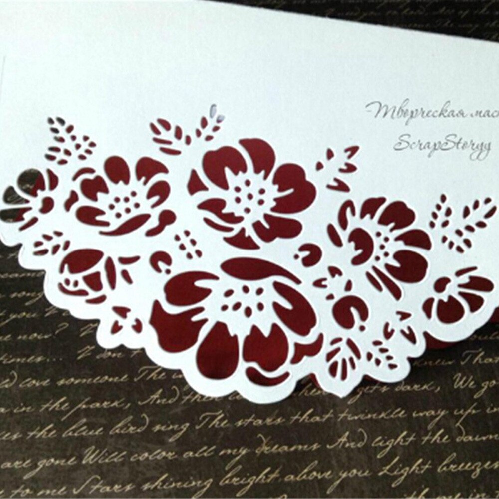 Floral Edge Border Metal Cutting Dies For DIY Scrapbooking Photo Album Embossing Paper Wedding Cards Making Decorative Crafts