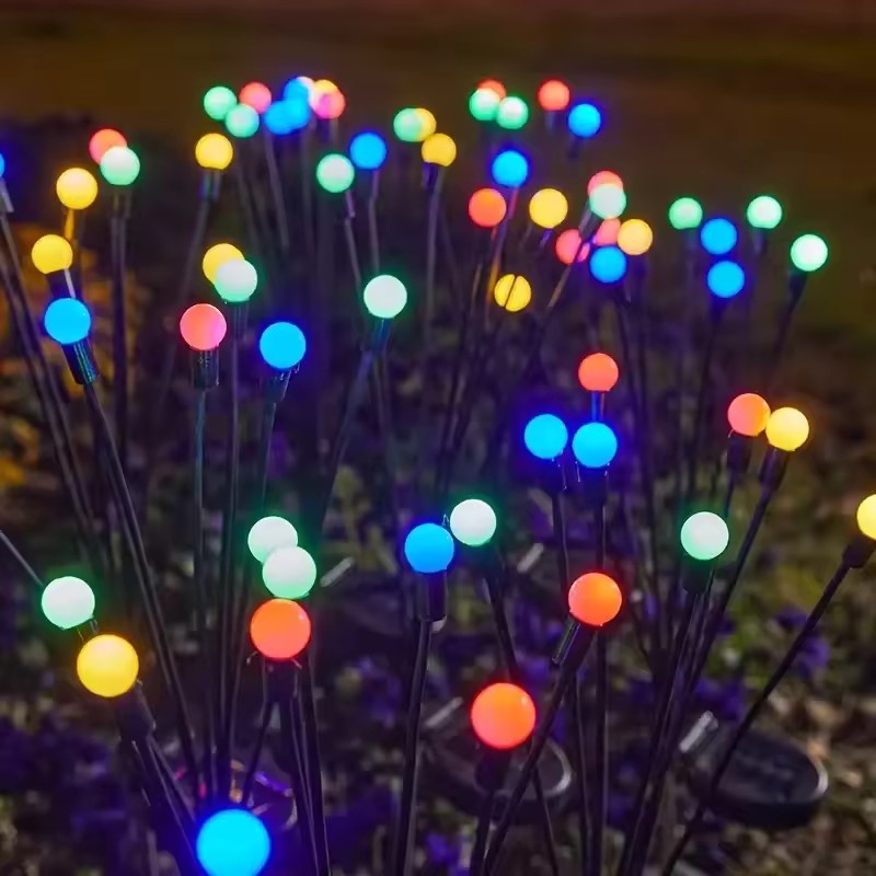 Udendørs lys solcelledrevet havelampe led ildflue ... – Grandado