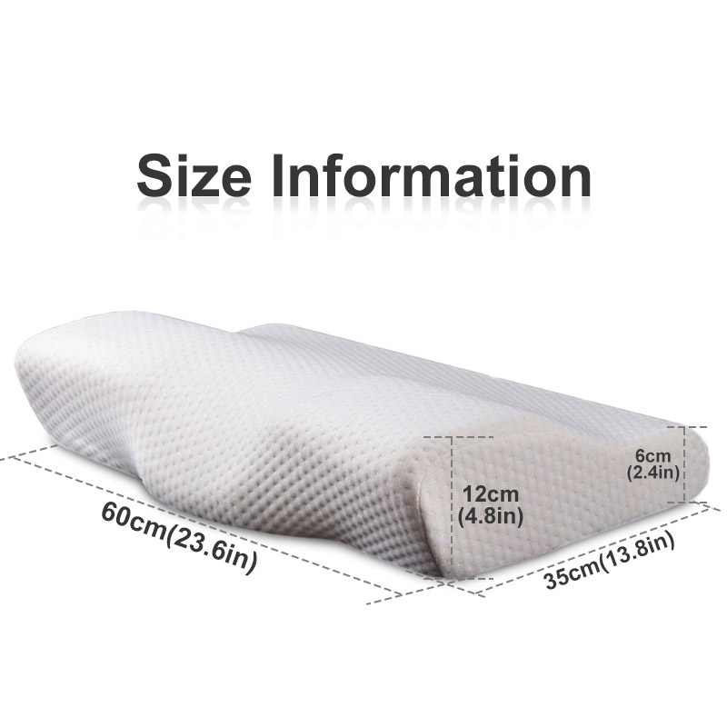 Orthopedic Memory Foam Pillow 60x35cm Slow Rebound Soft Memory Slepping Pillows Butterfly Shaped Relax The Cervical For Adult