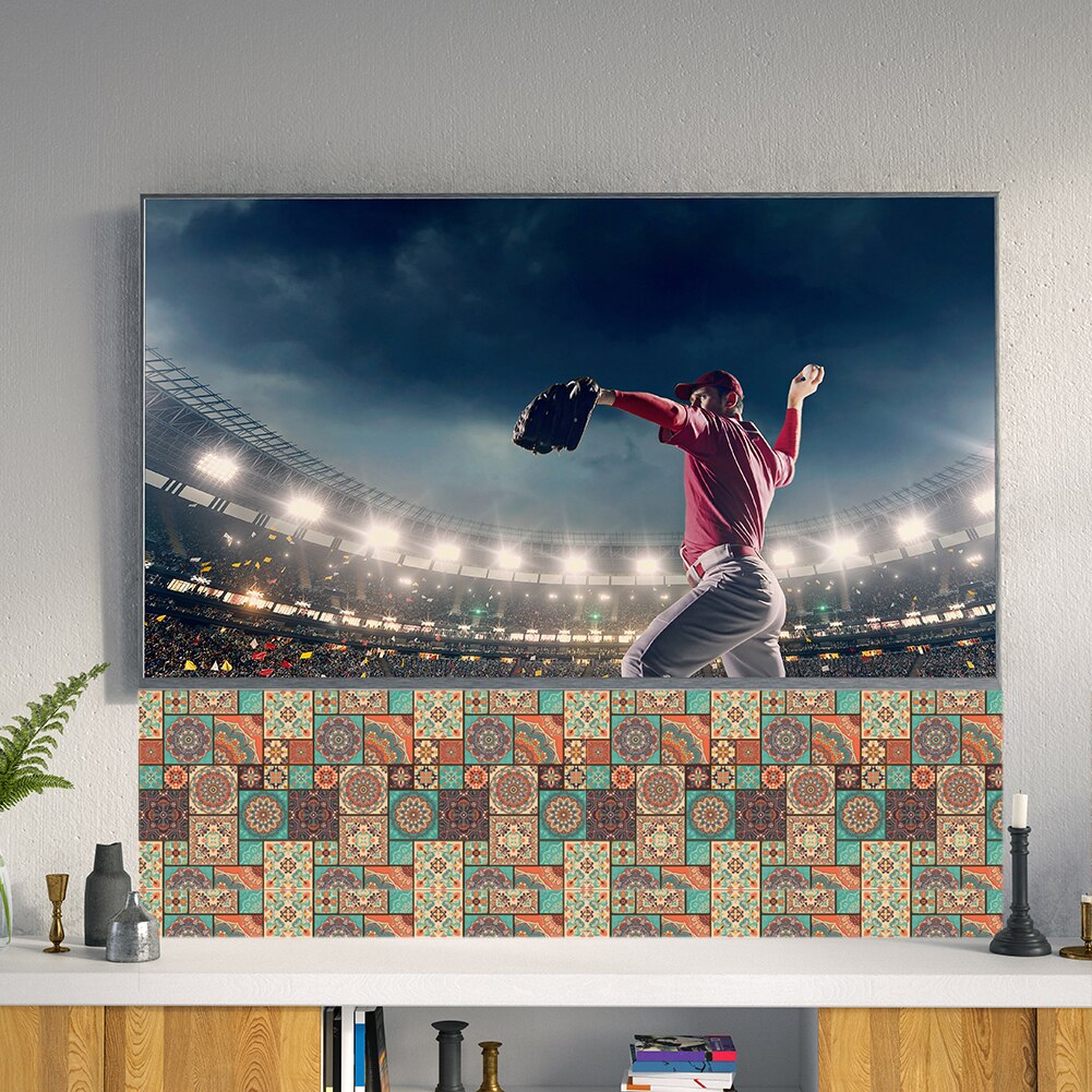 Leather 3D Flower Shaped Wall Tile Stickers Waterproof Self-adhesive Kitchen Bathroom Toilet Floor Decals Home Decoration