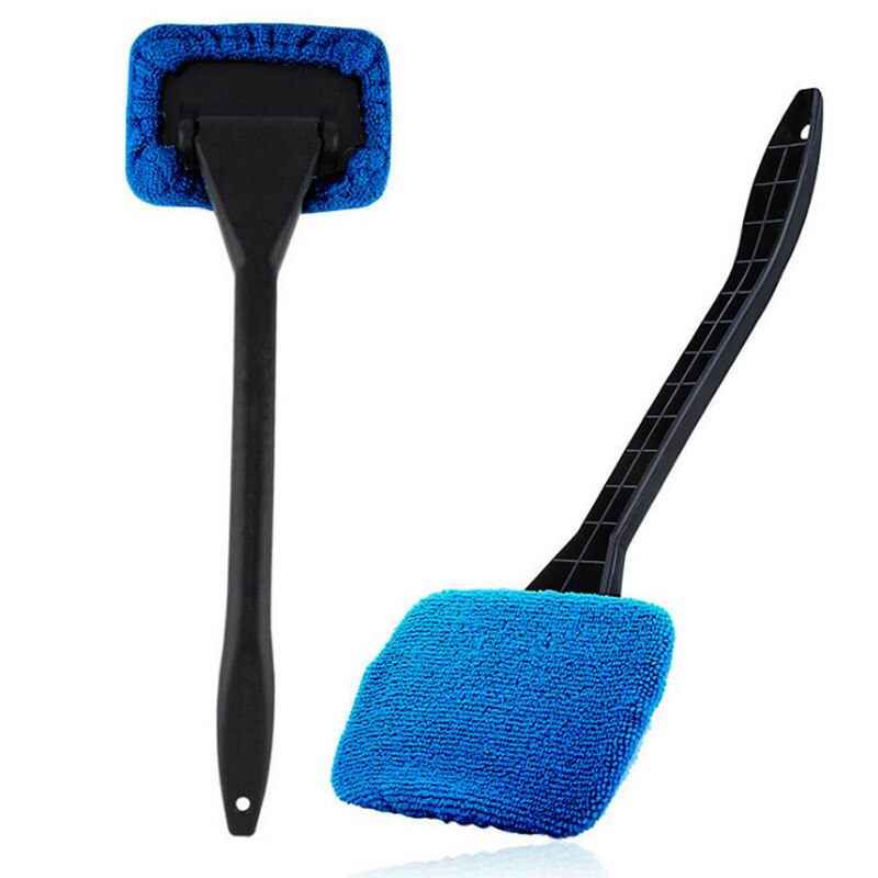 Car Dual-Use Dust Removal Defogging Glass Brush Front Glass Mop Car Window Cleaning Products: Blue