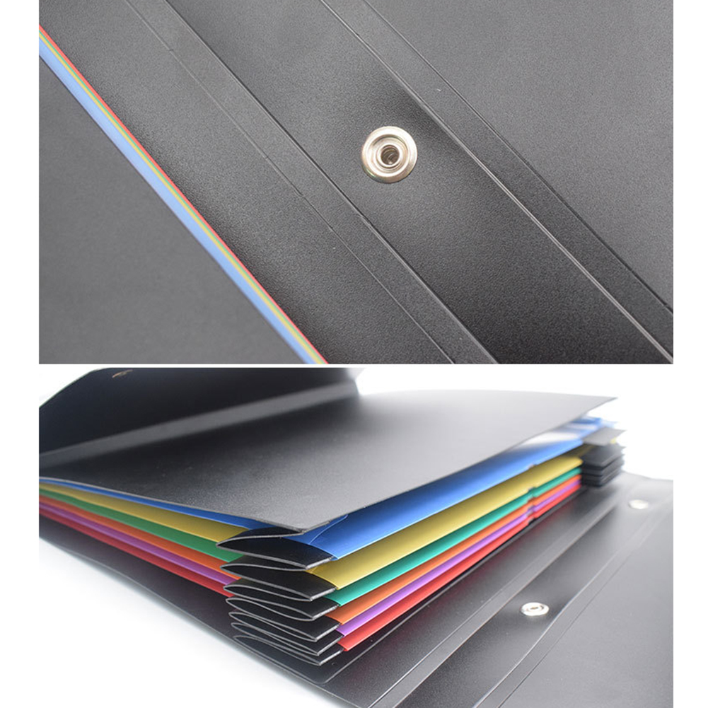 Söt bärbar expanderbar dragspel 6 fickor  a4 mappar expanderande dokumentarrangörshållare