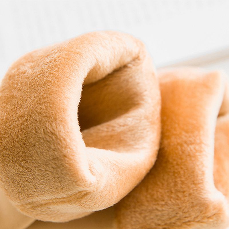 Calcetines gruesos de terciopelo para mujer, medias de tubo medio de algodón cálido, Color caramelo, para el hogar, Invierno
