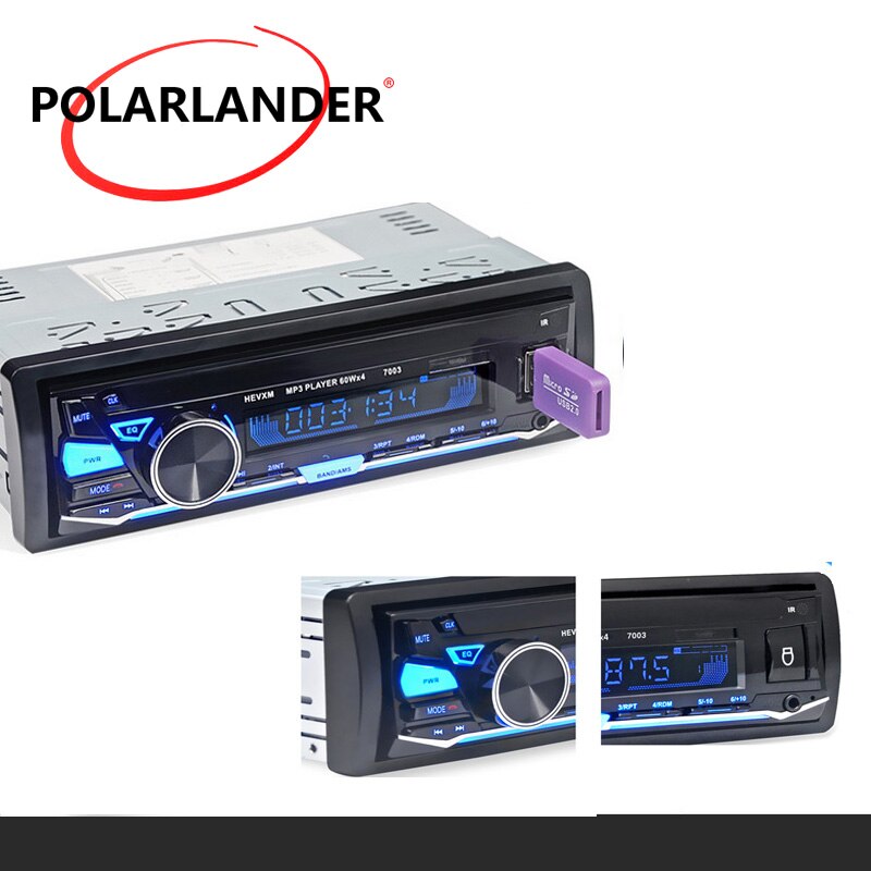 1 Din Bluetooth 12V Car MP3 Player Radio Cassette Recorder 7003 In-dash Car Auto magnitol Radio Stereo Audio Player
