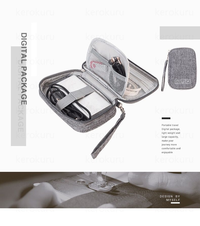 Kabel digitale Aufbewahrung tasche wasserdichte Aufbewahrung tasche für kabel gebundene Kopfhörer USB-Kabel Handys Ladegerät digitale Zubehör tasche