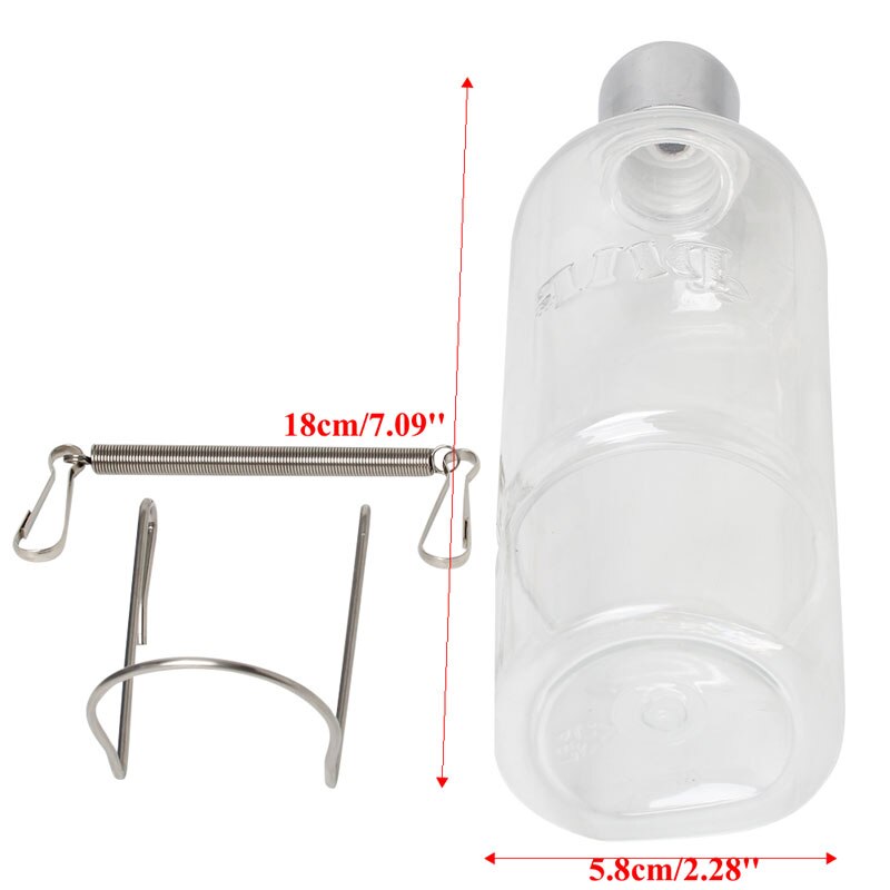stainless steel Pet Rat Water Drinking Bottle Hamster Rabbit Dispenser Cylindrical Feeder Pet Rat Water Drinking Bottle
