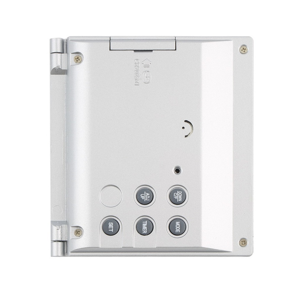 1pcs Calendar Alarm Clock Display Date Time Temperature Flexible Mini Desk Digital LCD Thermometer Cover Search Desk Clock