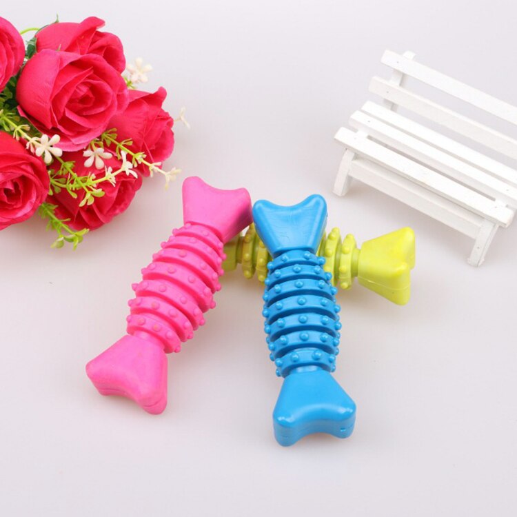 1 stuk hondenspeelgoed in de vorm van een doornbot, niet-giftig, zacht rubber, willekeurige kleur, kauwspeeltjes, tandenborstel, hond, puppy, gebitsverzorging, hond, huisdier, puppy's