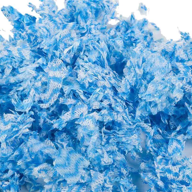 Cama suave de algodón para hámster, jaula de papel para mascotas pequeñas de 38oz, colorida, con absorción de orina para roedores, hámsters y ratas: Blue