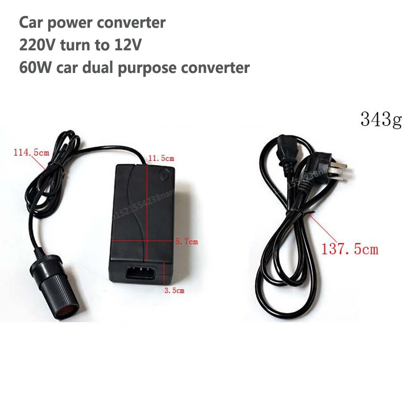 4l lyserøde bilkøleskabe mini lille hjemmestue hjemmebil dobbeltbruger studerende enkeltdørs lille køleskab 220v/12v 18*23*30cm 50w: Bil strøm konverter