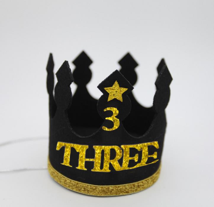 1 Pc Birthday Hats Decor Cap One First Birthday Hat Princess Boy Crown 1st 2nd 3rd Year Old Number Birthday Party Decorations: 13