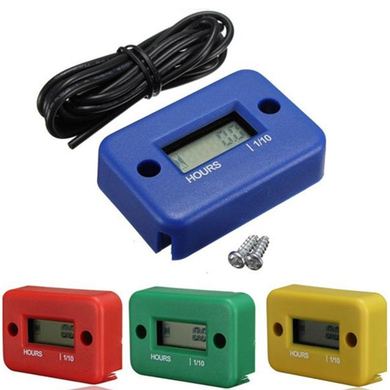 Protable Motorrad Digital Meter Jet Ski Timer Akkumulator Motorrad Computer Stunde Meter Mit batterie Timer Mit Induktive
