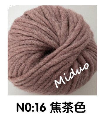6mm Natural Merino Wool Chunky Yarn Felt Wool Roving Soft Yarn for Spinning Hand Knitting Spin Yarn Winter Warm Free Needle 150g: Burnt Tea