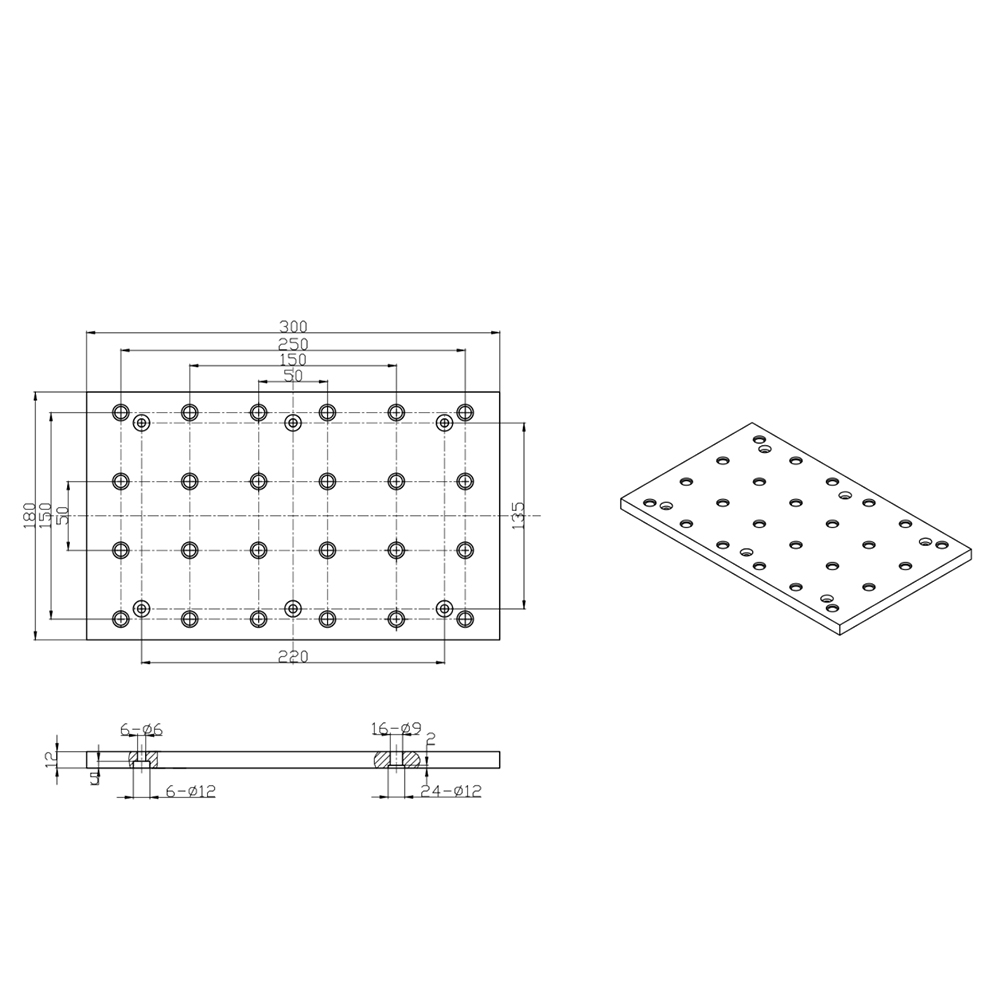MDF Spoilboard Workbench Protection Board For CNC 3018 Pro Engraver Machine with Pre-installed M6 Holes (6mm) CNC Accessories