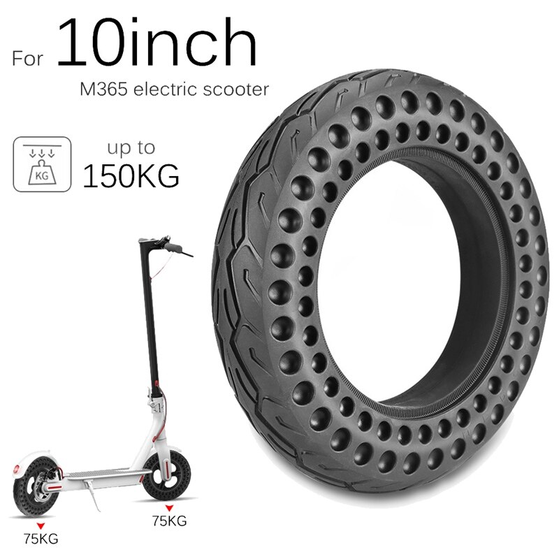 Electric Scooter Tire 10 Inch Solid Tyre Non-Pneumatic Anti-Puncture Non-Slip Wheel Tire for Xiaomi M365