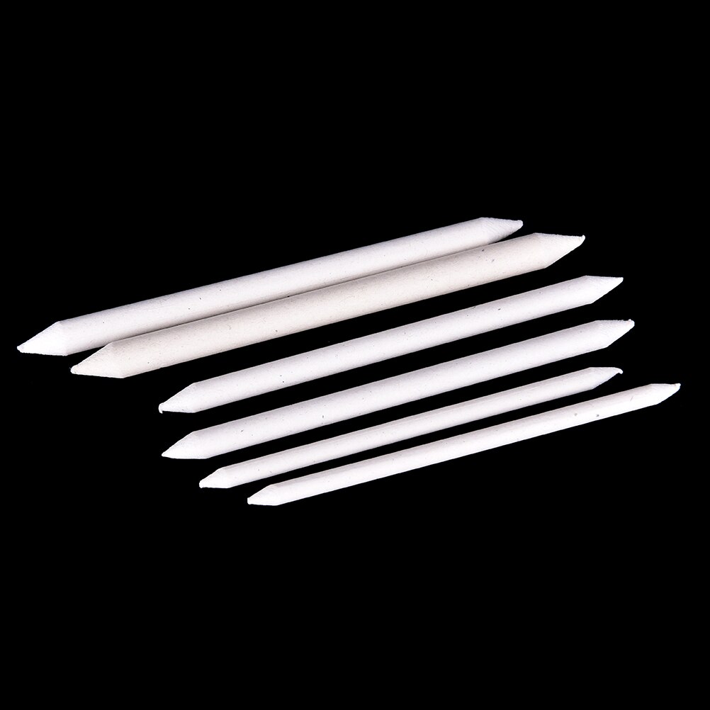 6pcs Pastel Charcoal Blender Paper Stumps Tortillon Sketch Drawing White Pen For Office School Drawing Painting Supplies