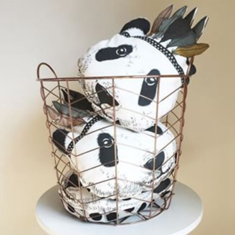Baby koseleker pute barnerom seng sofa dekorative indisk panda dyreformede puter dukke barns beste