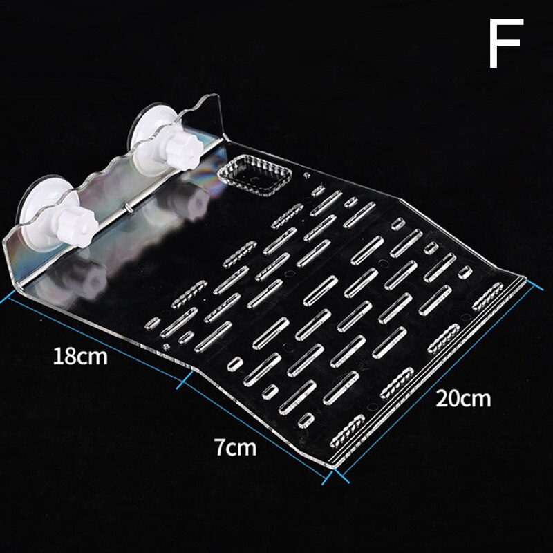 Schildpad Platform Acryl Drijvende Eiland Schildpad Reptiel Pet Koesteren Terug Drijvende Platform Schildpad Klim Plank Aquarium Tool: F