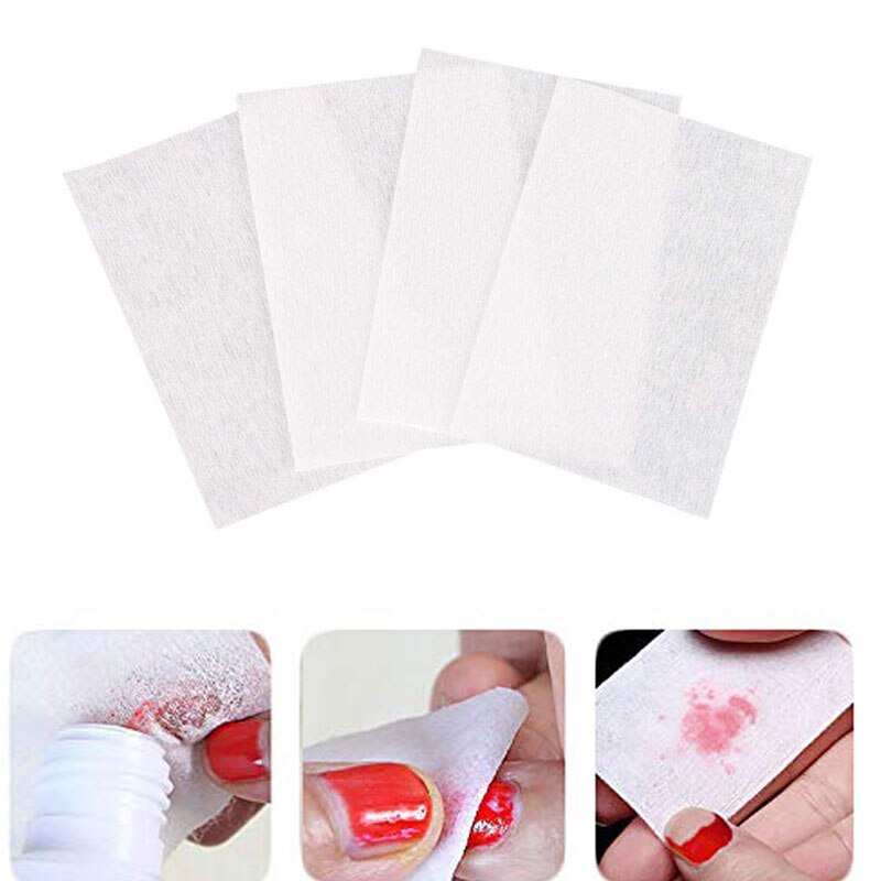 900 stks/partij Gel Nagellak Remover Katoen Nail Doekjes Bad Manicure Gel-Pluizende Doekjes Katoen Servetten Voor Nail art Tool