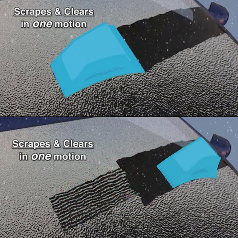 Snow Scraper Multifunctional Car Glass Snow Plough Shovel Portable Car Window Deicing And Defrost Winter Car Snow Sweeper
