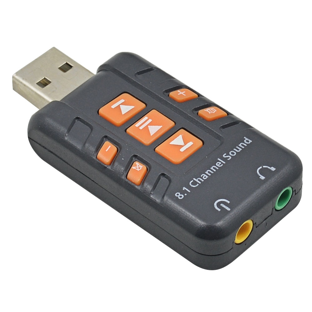USB To 3D Audio External USB Sound Card 8.1 Channel Adapter Tarjeta De Sonido For Windows Vista/XP Win7 Win8
