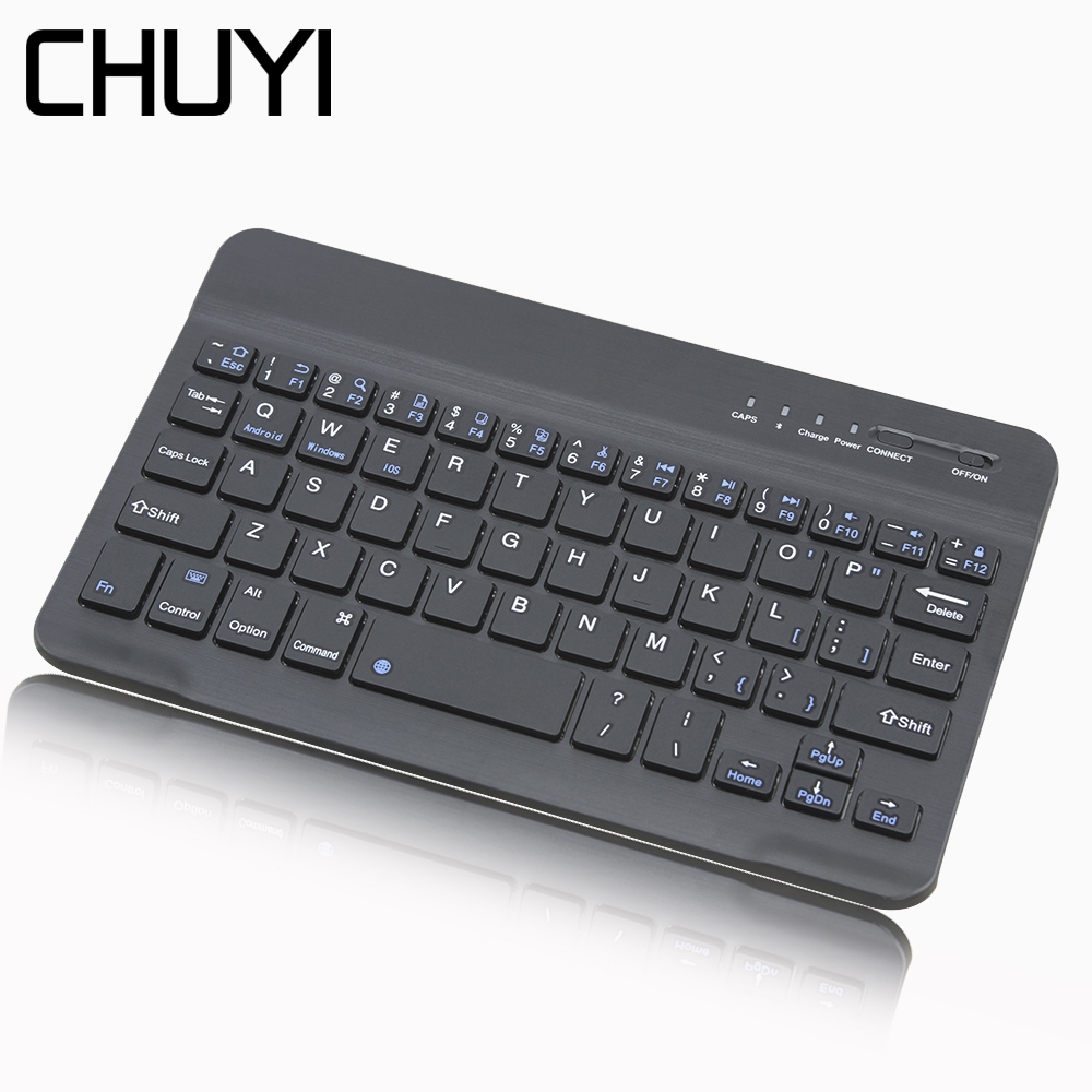 CHYI Ultra Slim Wireless Bluetooth Keyboard voor IPad Multimedia Mini Bluetooth Keyboard voor IOS Android Tablet Smartphone PC
