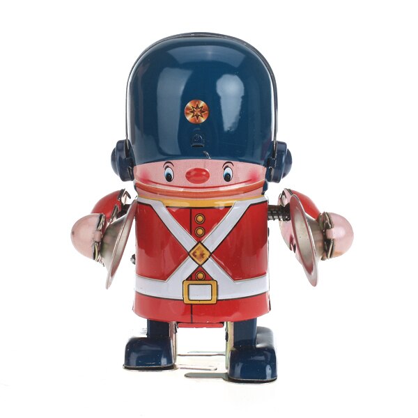 Wind Up Soldaat Bekkens Robot Model Speelgoed Clockwork Toy Collectible Met Sleutel