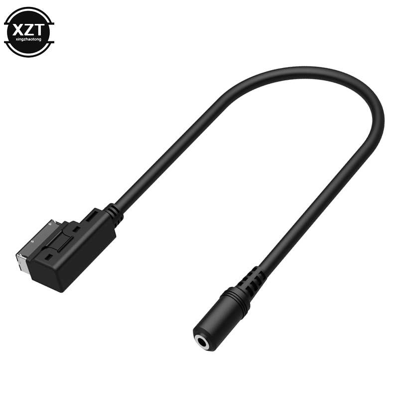 Female 3.5MM Audio Jack To AMI Media AUX IN Interface Cable Adaptor for Mercedes Benz