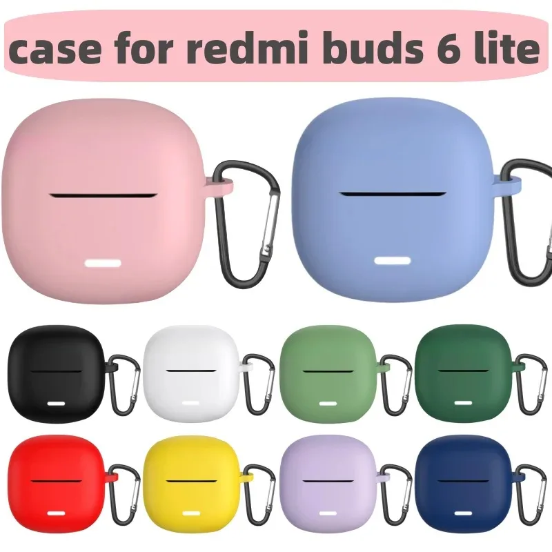 2024 Redmi buds6 lite funda de silicona para auriculares inalámbricos para Xiaomi Redmi buds6 lite Fundas Coque Fundas