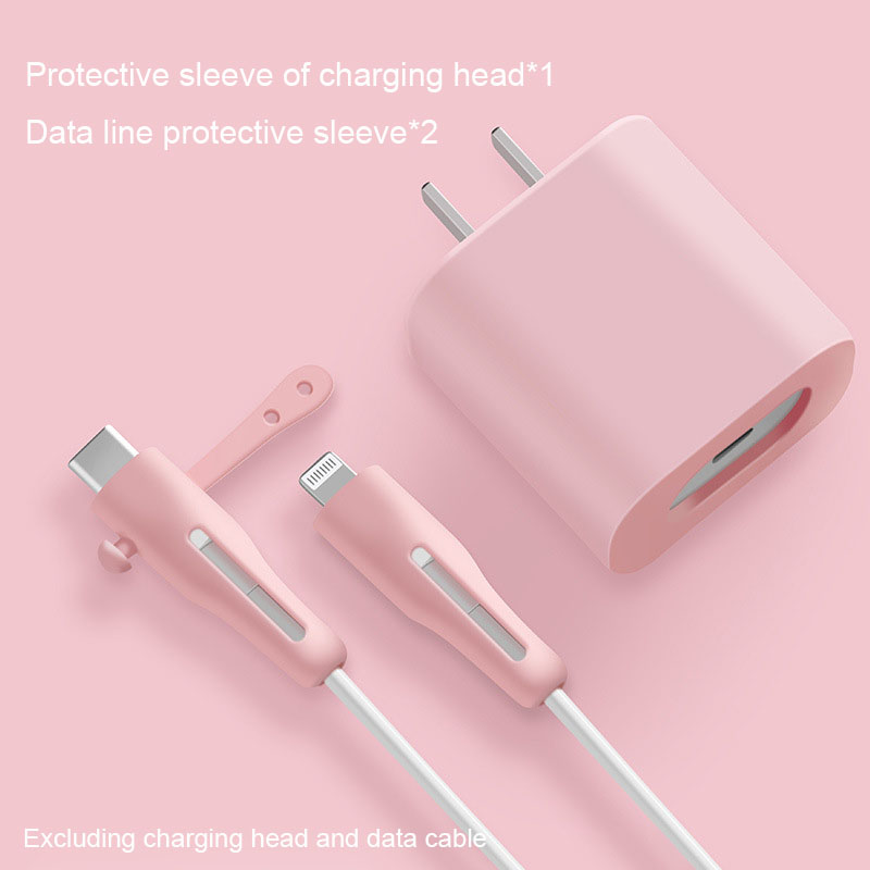 Osłona kabla do iPhone 11Pro 12 szybkie ładowanie 20W osłona głowicy ładowarki kabel USB przewód ochronny kabel ochronny: 04