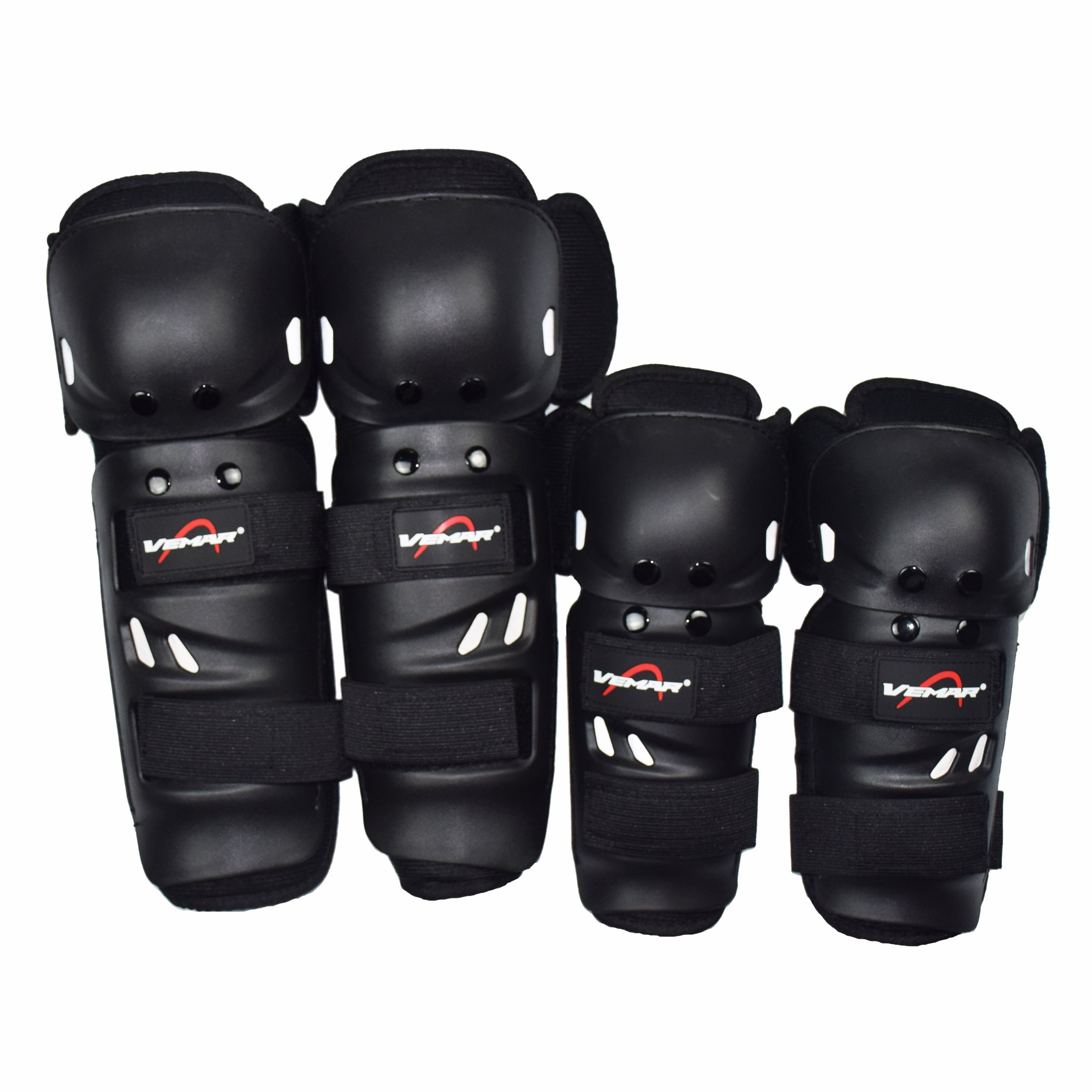 Ginocchiere VEMAR gomitiere + ginocchiere 4 pezzi PP conchiglia ginocchiere Moto ginocchiere motocross antiurto Moto resistente: VM-109