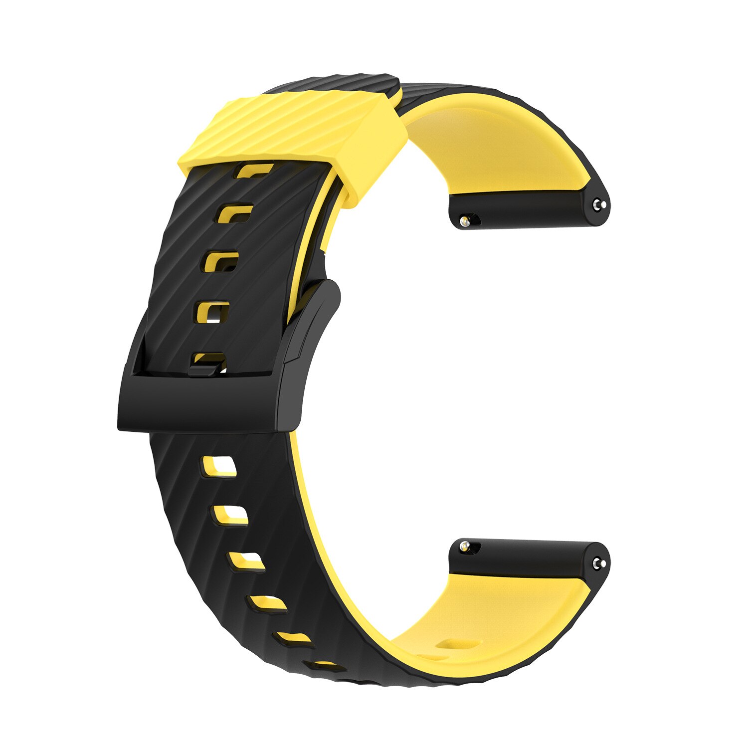 Gummi Uhr Band Für Suunto 7 Suunto 9 Armband Armband Weiche Silikon Uhr Strap Für Suunto 9 Baro/9 spartan/9 GPS Band: Black Yellow