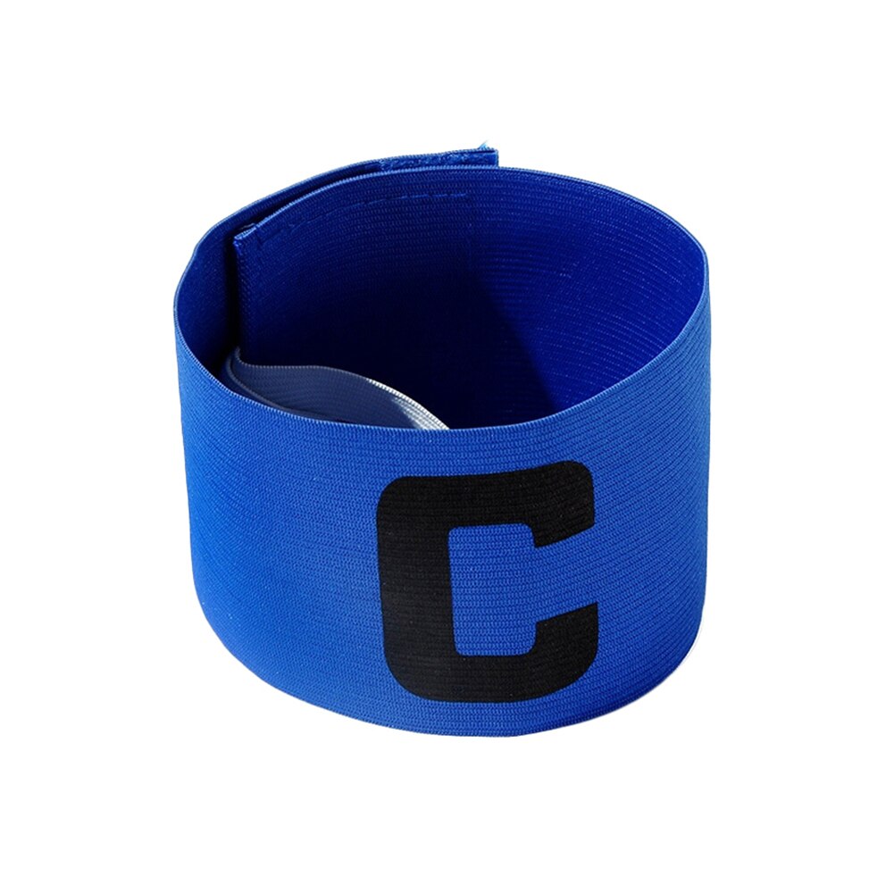 Voetbal Wedstrijd Captain C Woord Mark Armband Plakken Team Leider C Woord Nylon Voor Voetbal Sport Accessoires: Blue