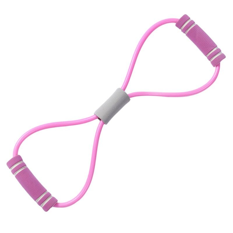 Fitness Resistance Band Arm Shoulder Stretch Chest Expander Body Shaping Pull Rope Yoga Strength Training Belt: pink