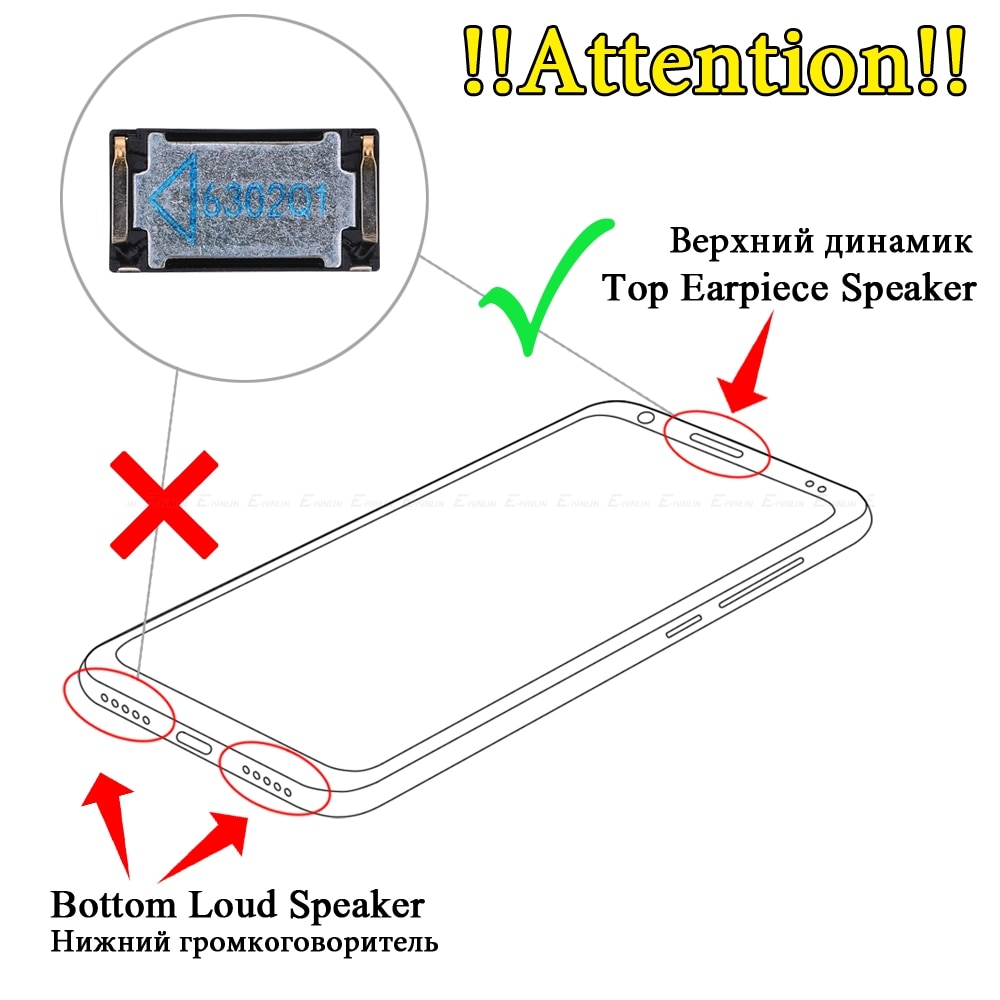 Haut-parleur frontal pour Sony Xperia XZ3, XZ2, XZ1, XZS, XZ, XA2, XA1, XA Ultra Plus, oreillettes, récepteur de son, Premium, Compact