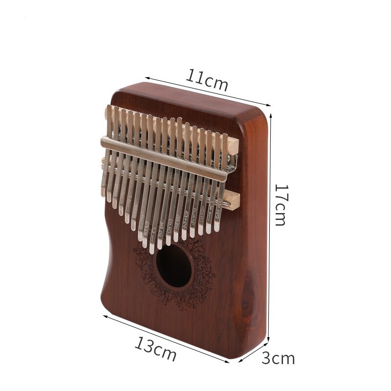 17 Keys Kalimba mahogany body Thumb Piano Portable Finger Piano Kalimba Made By Single Board High Wood Mahogany