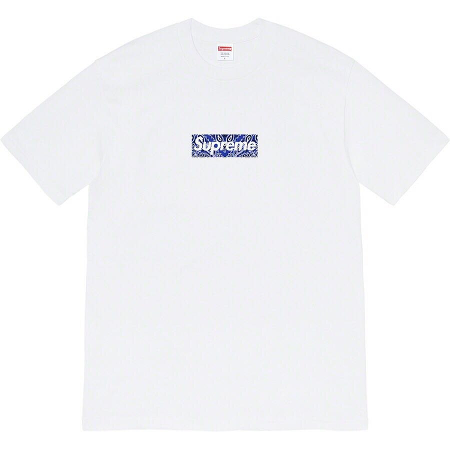 19FW Bandana Box Tee Bogo Korte Mouw T-shirt Mannen Vrouwen Tee: White / M