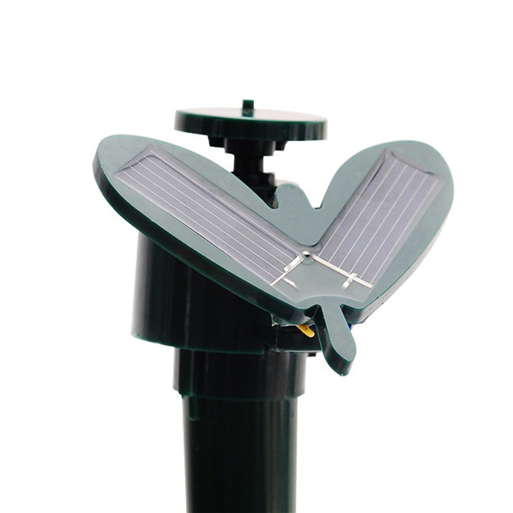 Solar rotating gardening pastoral mall shop decoration toys electric flying simulation Vibration Solar Power Dancing Butterflies