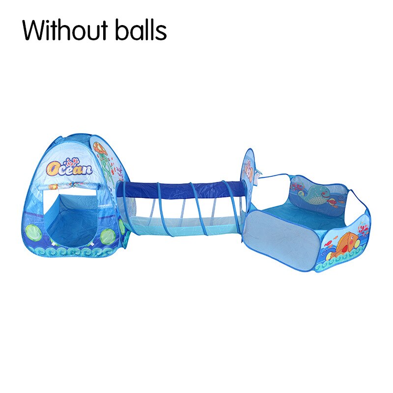 Folding Baby Toys Ball Pool Portable Baby Tent House Crawling Tunnel Ocean Indoor Outdoor Games Kids Tent Playing House: Ocean