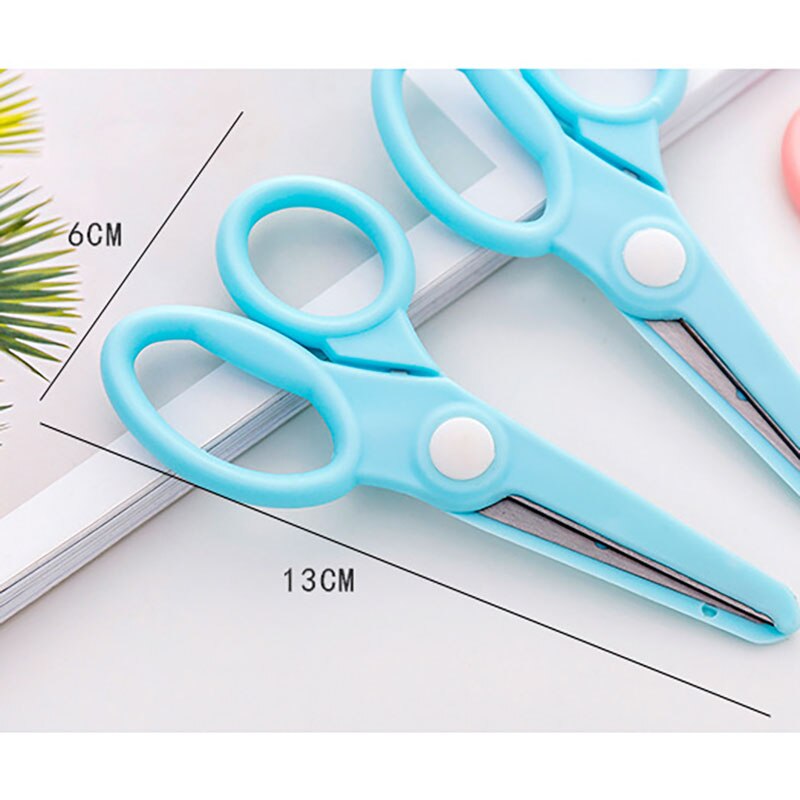 Mini Kawaii Plastic Craft Decorative Scrapbooking Scissors Cute School Portable Paper Scissors For Kids Korean Stationery