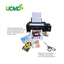 10 Stks/partij A4 Magnetische Inkjet Printing Vellen Fotopapier Matte Afwerking Magnetische Printpapier Koelkast Koelkast Decal Stickers