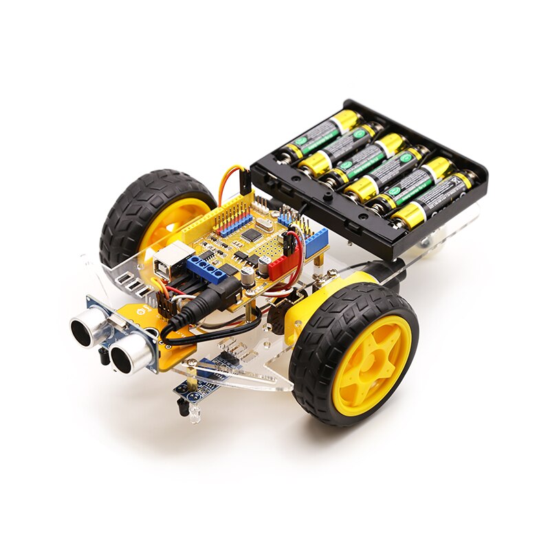 Smart Robot Motor Car Kit Avoidance Tracking 2WD,Ultrasonic,IR Remote,for Arduino Diy Kit ,Robotics Learning