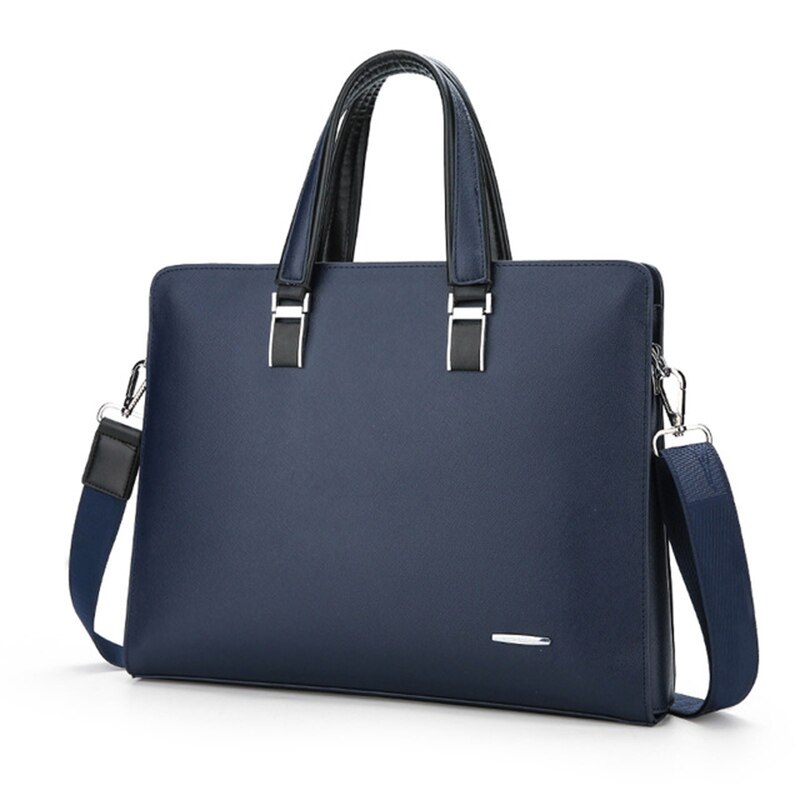 Heiße Neue Tragbare herren PU Business Menschen Multifunktionale Einfarbig Vertrag Dokumente Handtasche Computer Große Kapazität Handtasche
