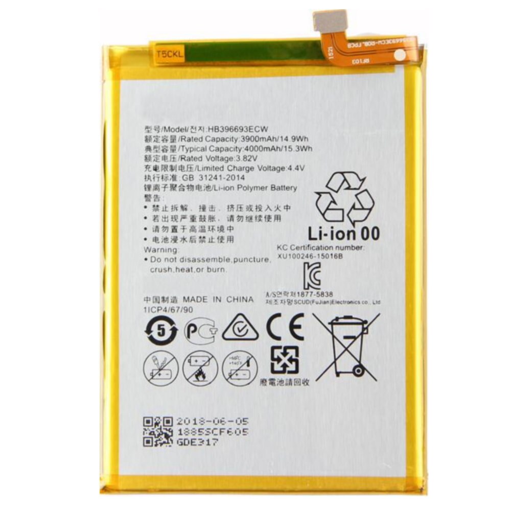 Original HB396693ECW battery 4000mAh for Huawei Mate 8 NXT-AL10 NXT-TL00 NXT-CL00 NXT-DL00 Cellphone batteries