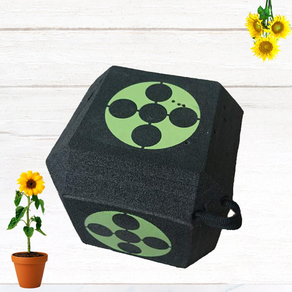 1pc 18 Sides 3D Target Cube XPE Target with A Large Size Training Accessories (Black)