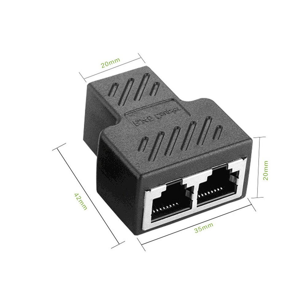 1 zu 2 Möglichkeiten RJ45 Ethernet LAN Netzwerk Splitter Doppel Adapter Häfen Koppler Stecker Verlängerung Adapter Stecker Stecker Adapter